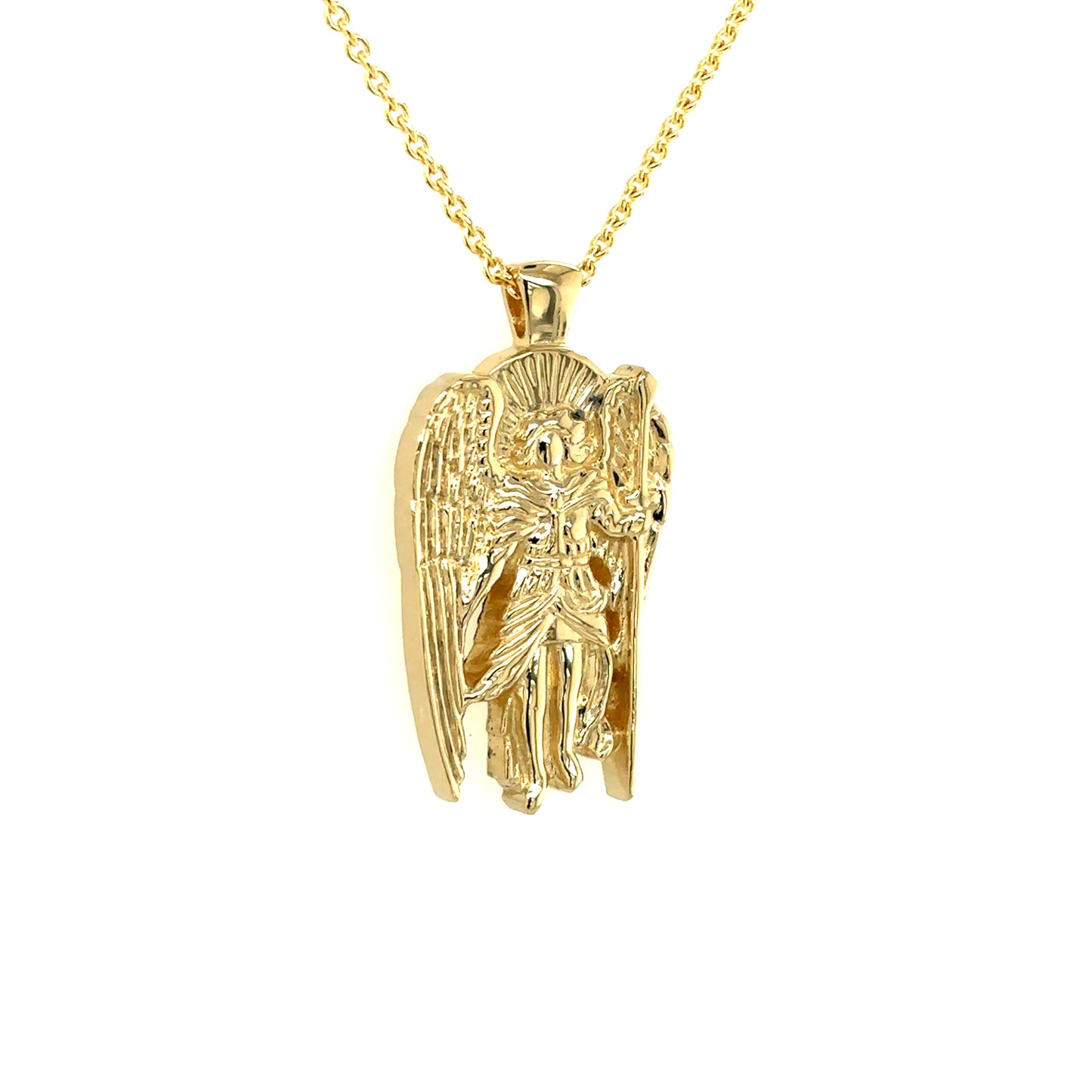 Saint Michael Gold Necklace
