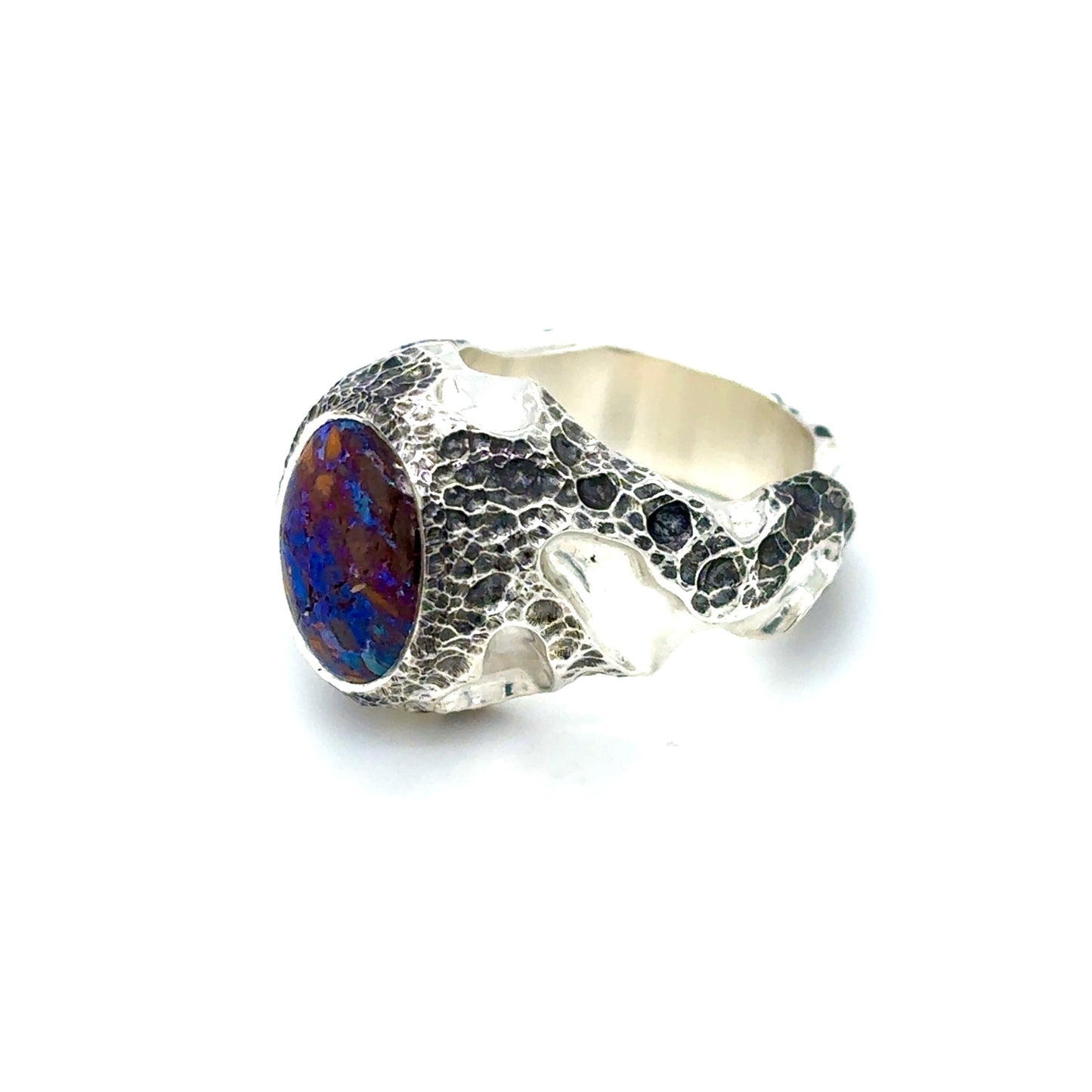 Boulder Opal Nugget Ring