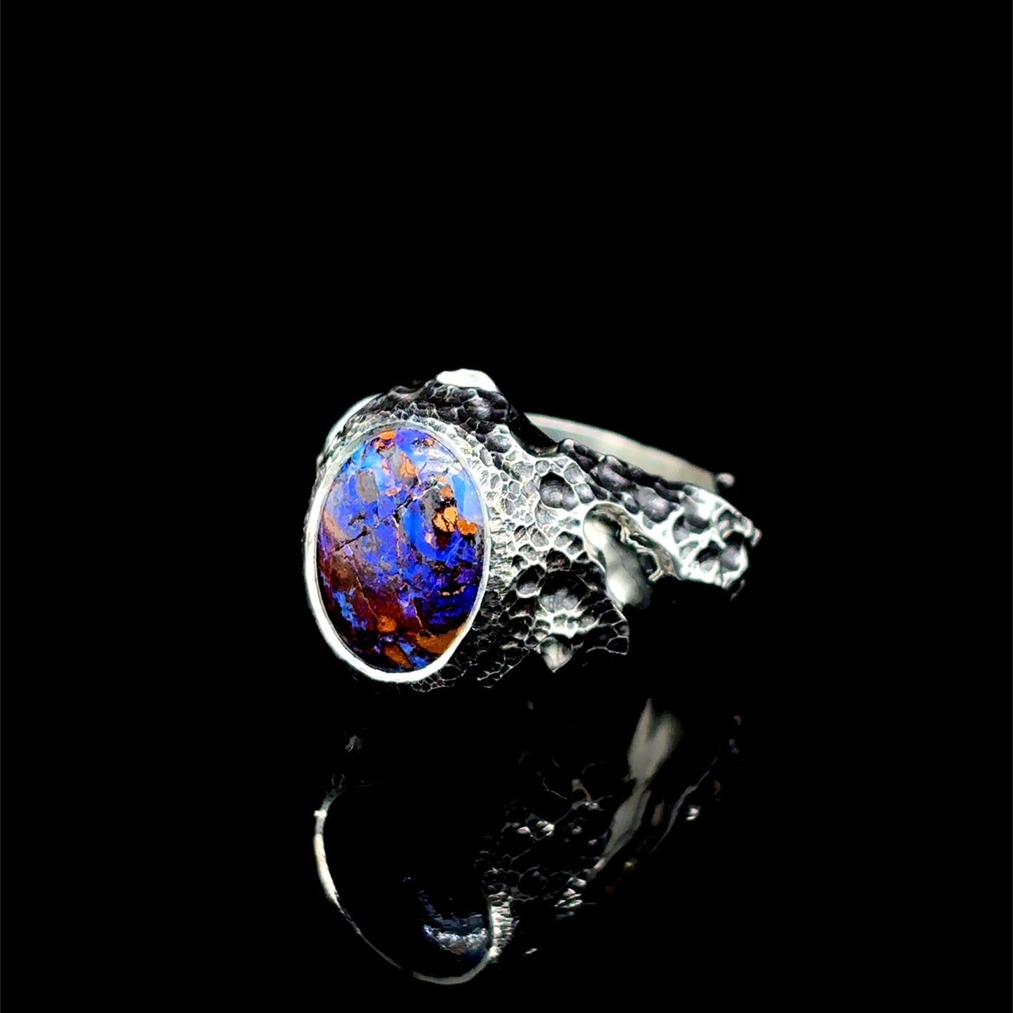 Boulder Opal Nugget Ring