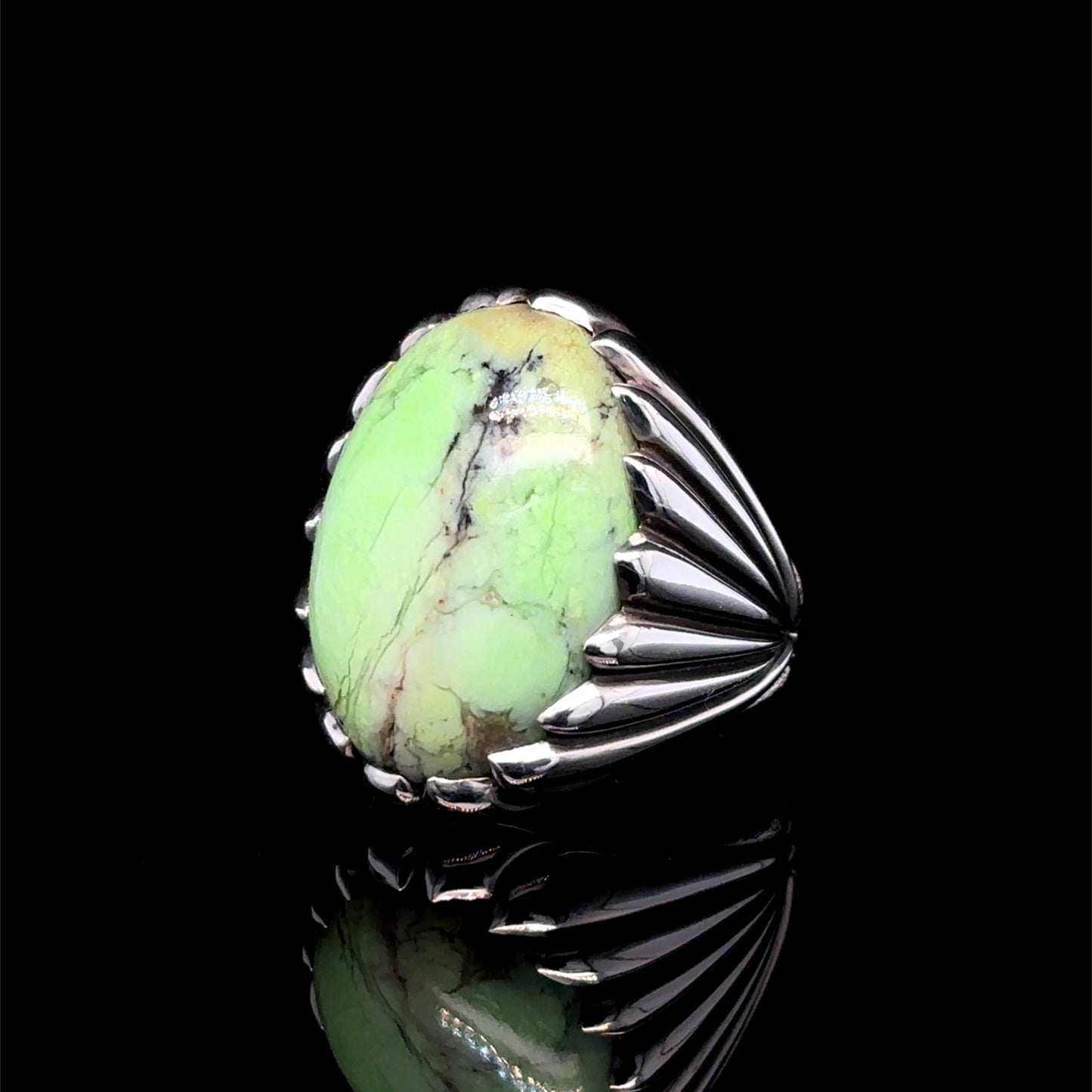 Lemon Chrysoprase Ring