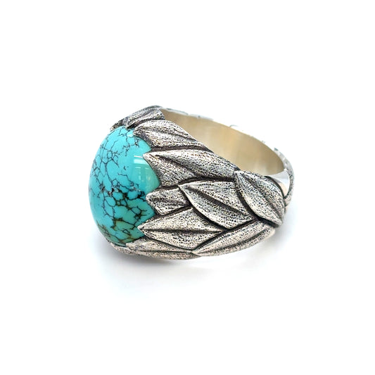 Turquoise Leaf Ring