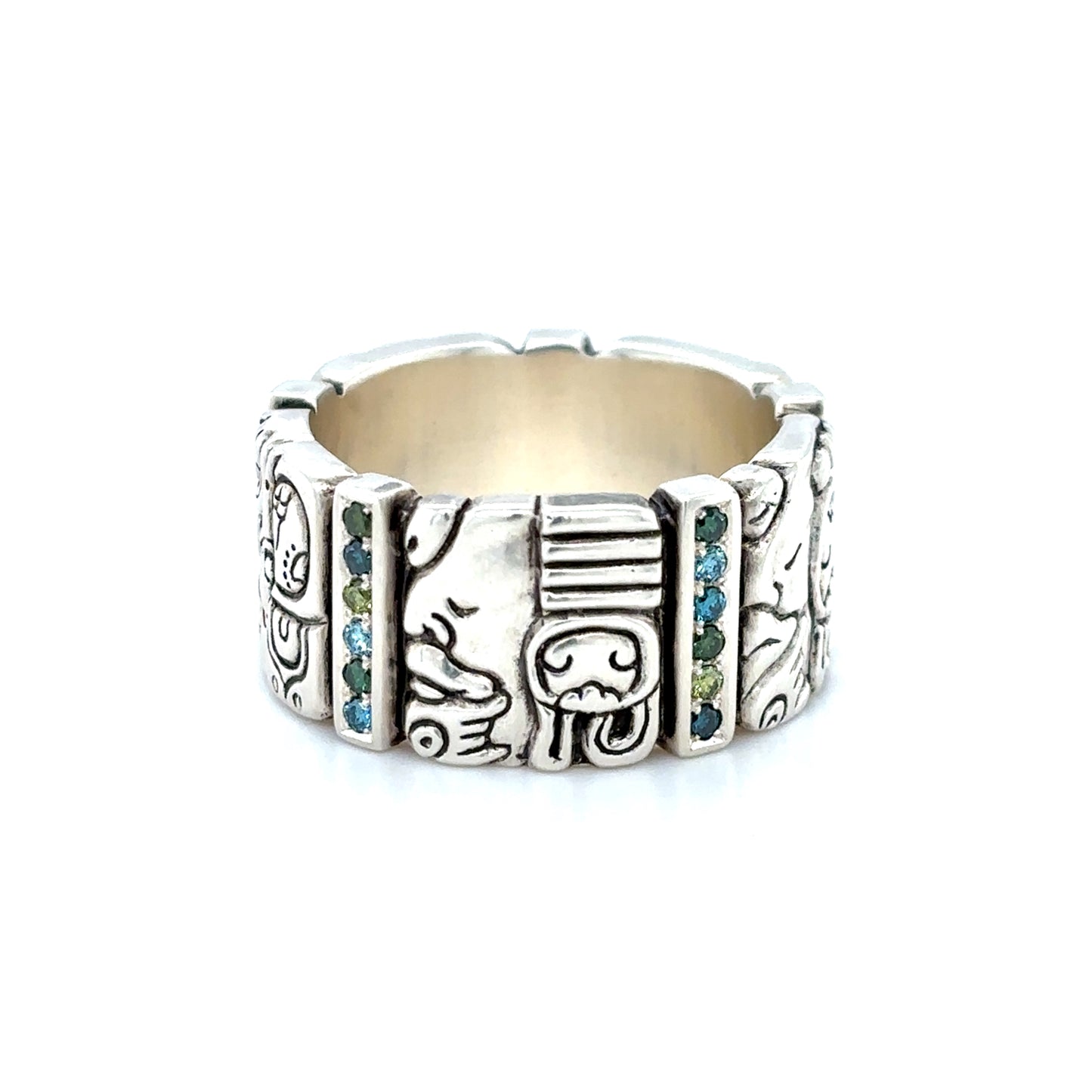 Mayan Glyph Diamond Ring