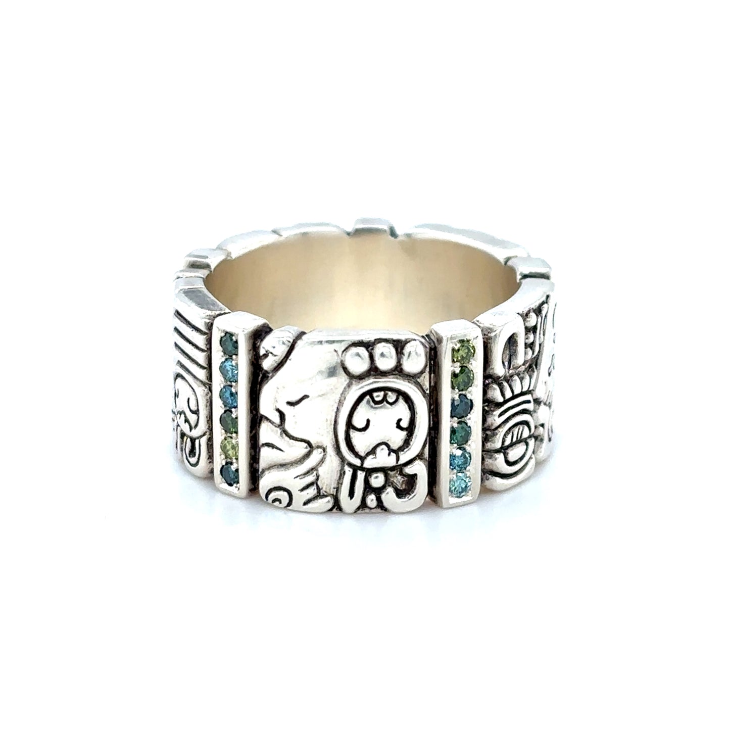 Mayan Glyph Diamond Ring