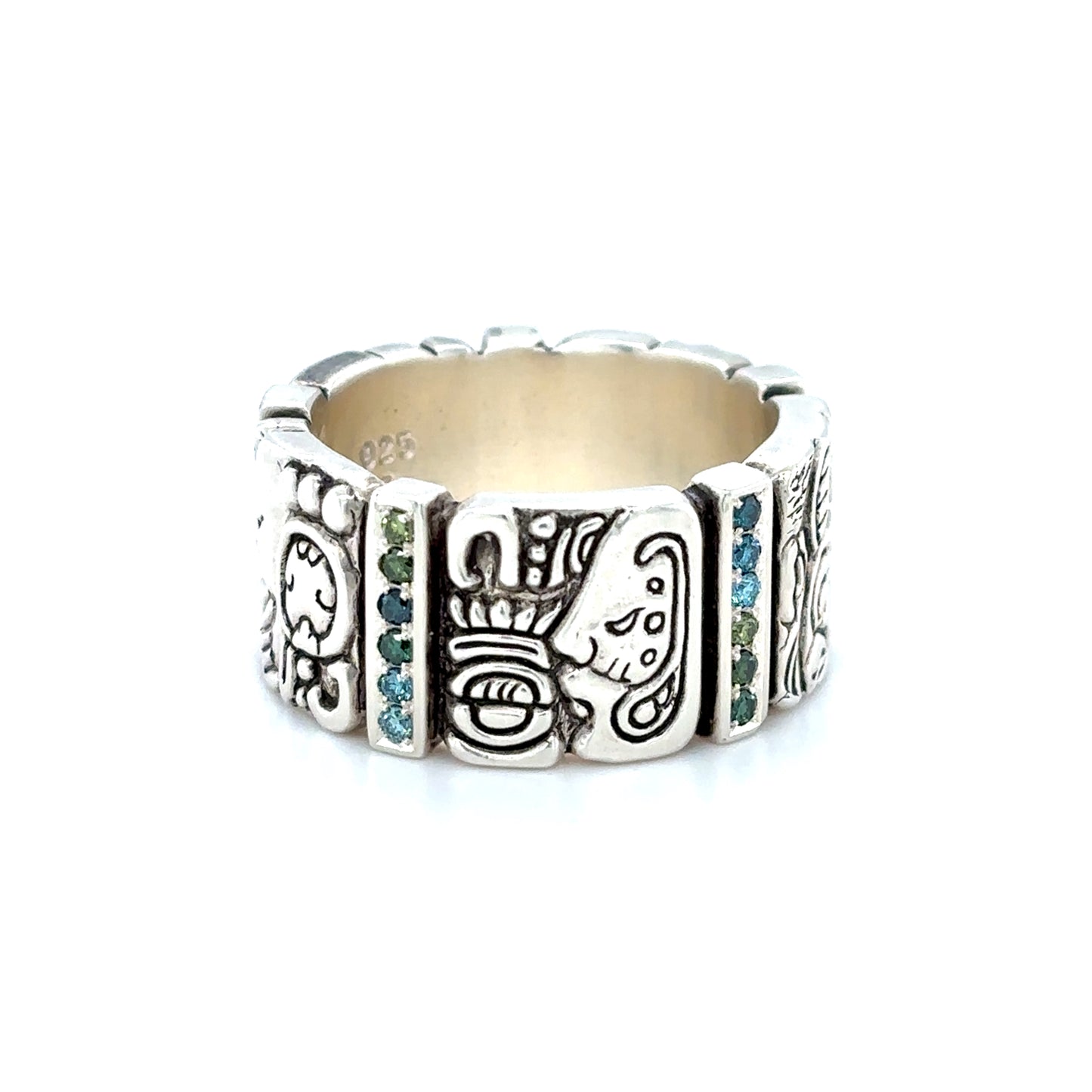 Mayan Glyph Diamond Ring