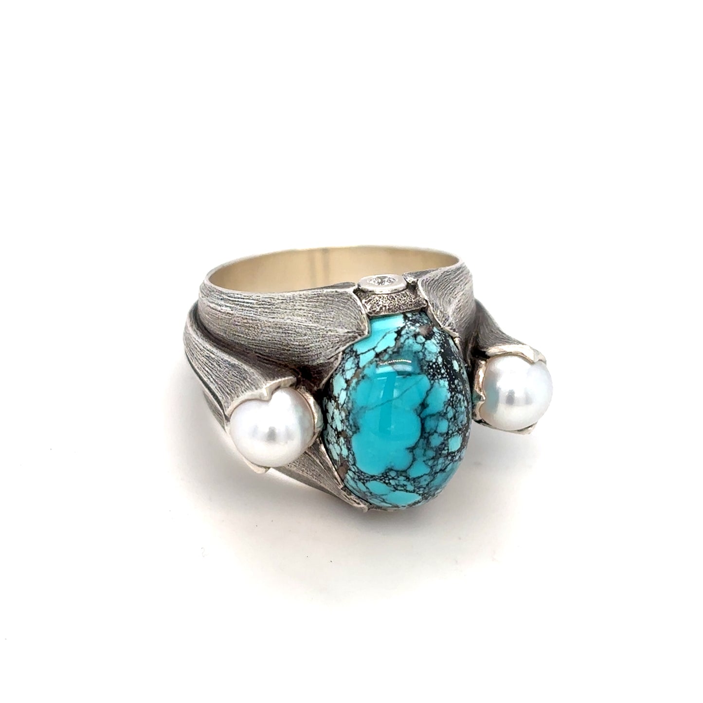 Turquoise Pearl Ring