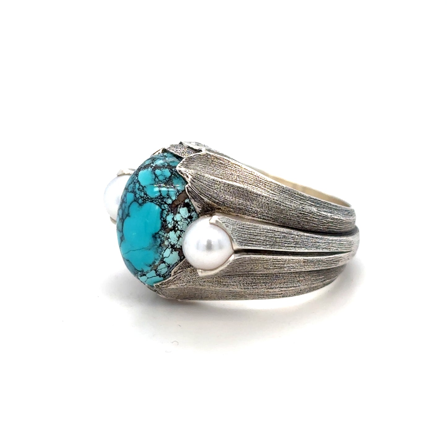 Turquoise Pearl Ring