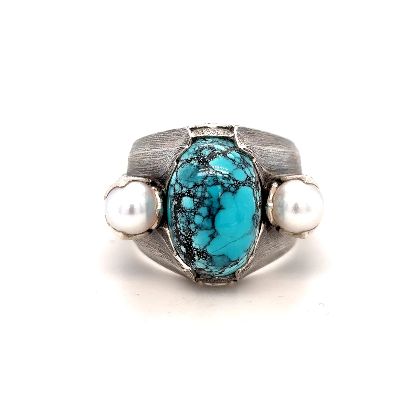 Turquoise Pearl Ring