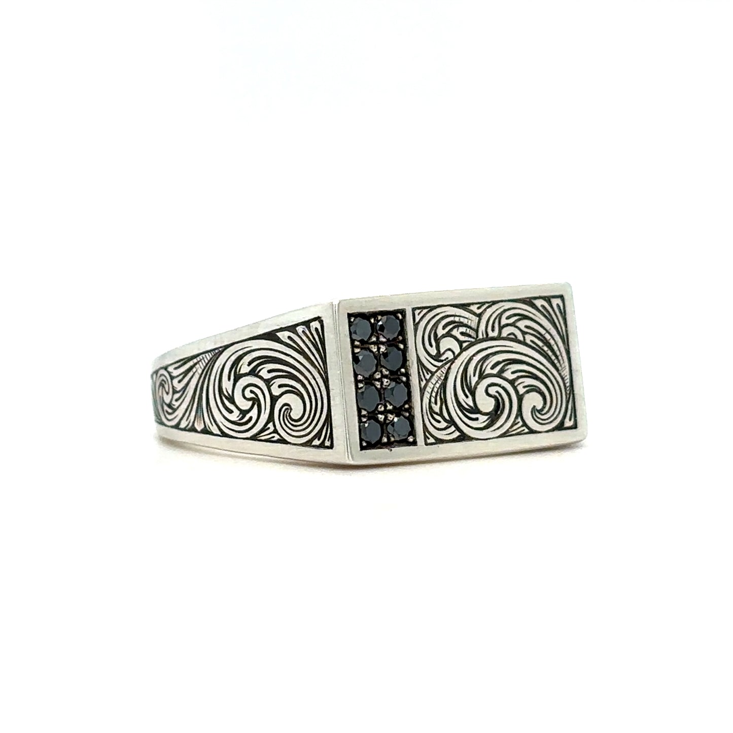 English Scroll Signet Ring