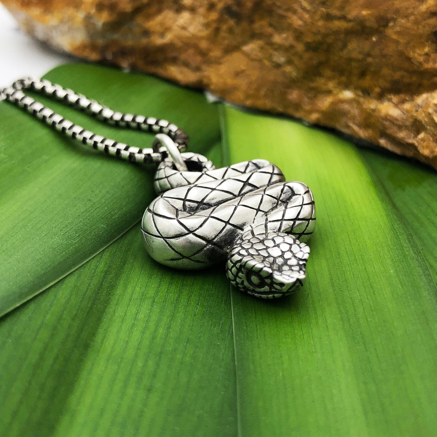 Viper Sterling Silver Necklace