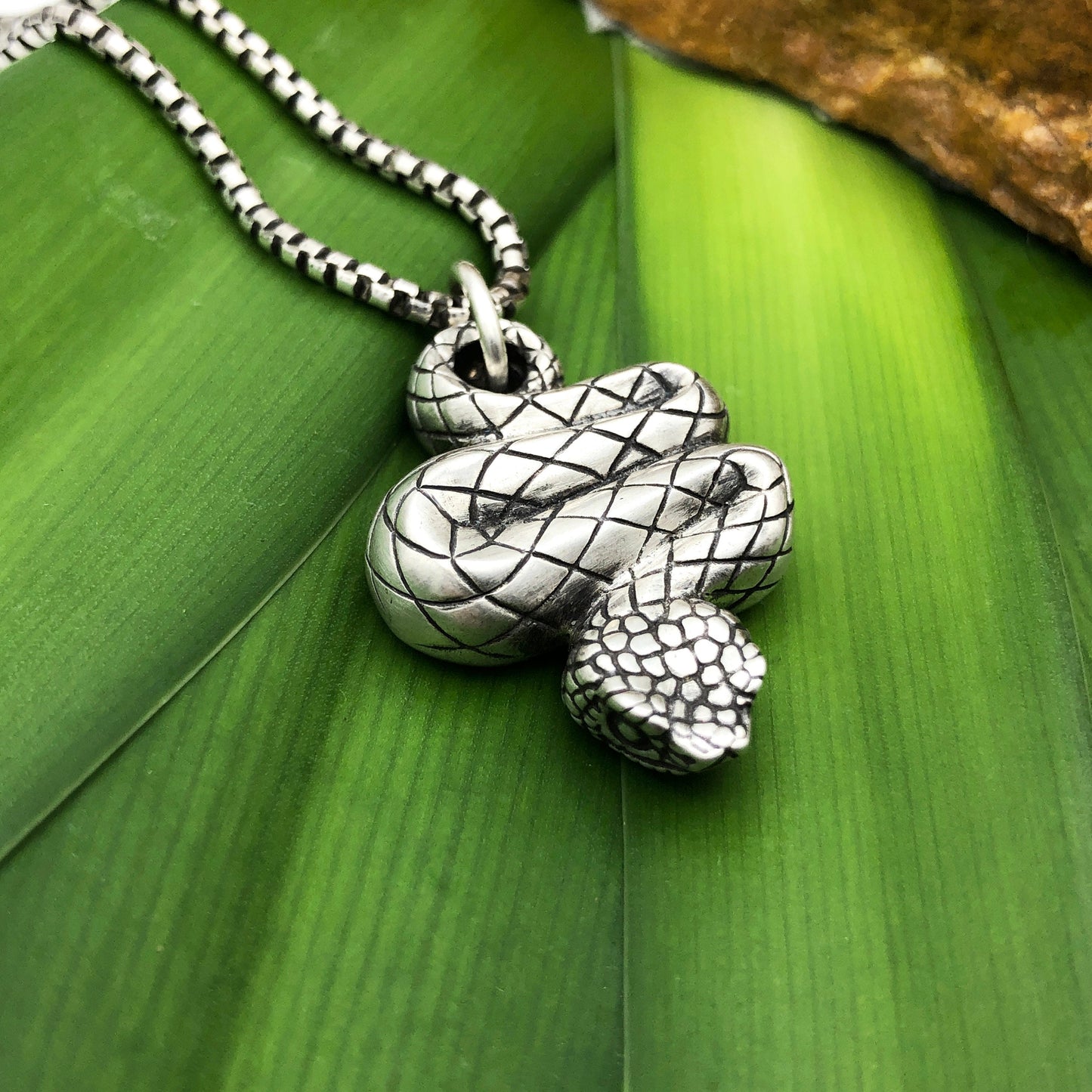 Viper Sterling Silver Necklace